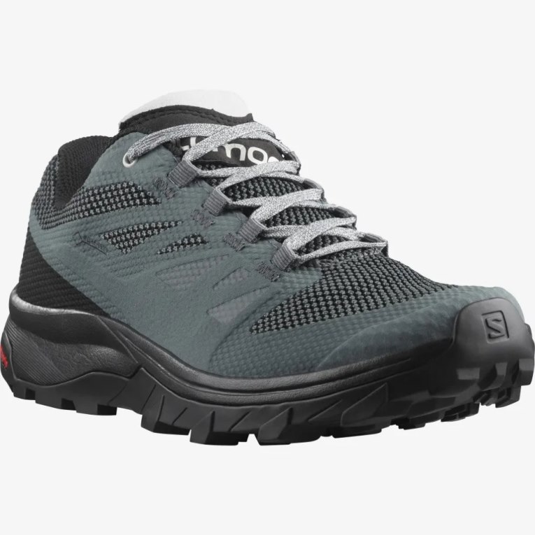 Black / Dark Grey Salomon Outline GTX Women's Hiking Shoes | PH 57914P